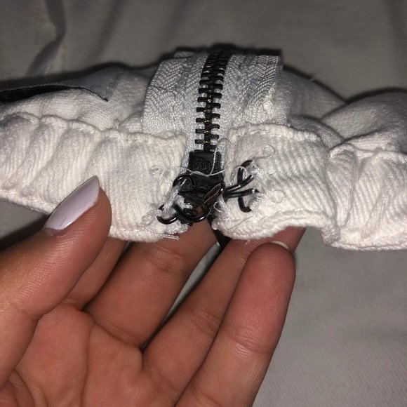 White Buckled Jean Dress - Picture 7 of 9